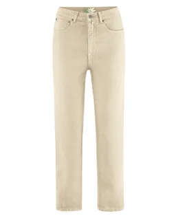 HempAge Hempage Damen vegan Jeans Mit Hoher Leibhöhe Gobi Beige – Produktbild 1 von 1