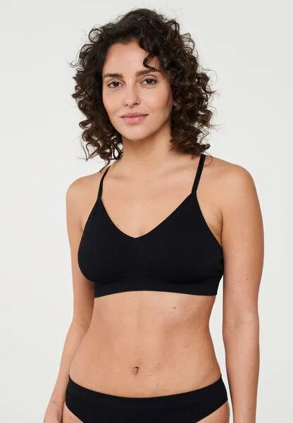 recolution Bralette aus Baumwoll (Bio) Mix | KALMIA recolution, Schwarz (black), – Produktbild 1 von 2