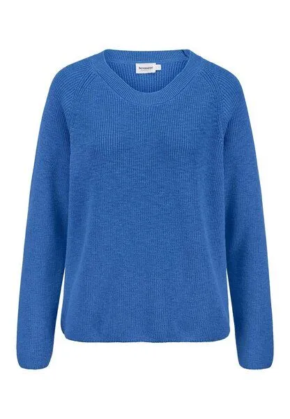 hessnatur hessnatur Pullover Relaxed aus reiner Bio-Baumwolle, Kobalt, – Produktbild 3 von 4
