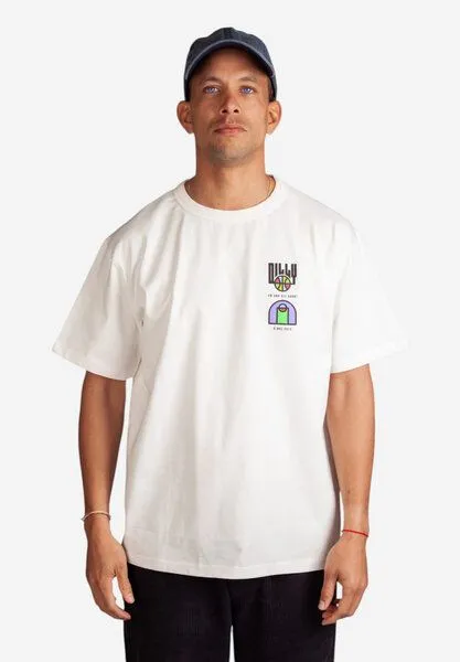 DillySocks DillySocks T-Shirt „Ballin All Day“, Weiß, – Produktbild 1 von 4