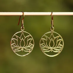 Schönes aus Indochina Schönes aus Indochina Upcycling Schmuck Ohrringe Messing – Produktbild 1 von 1