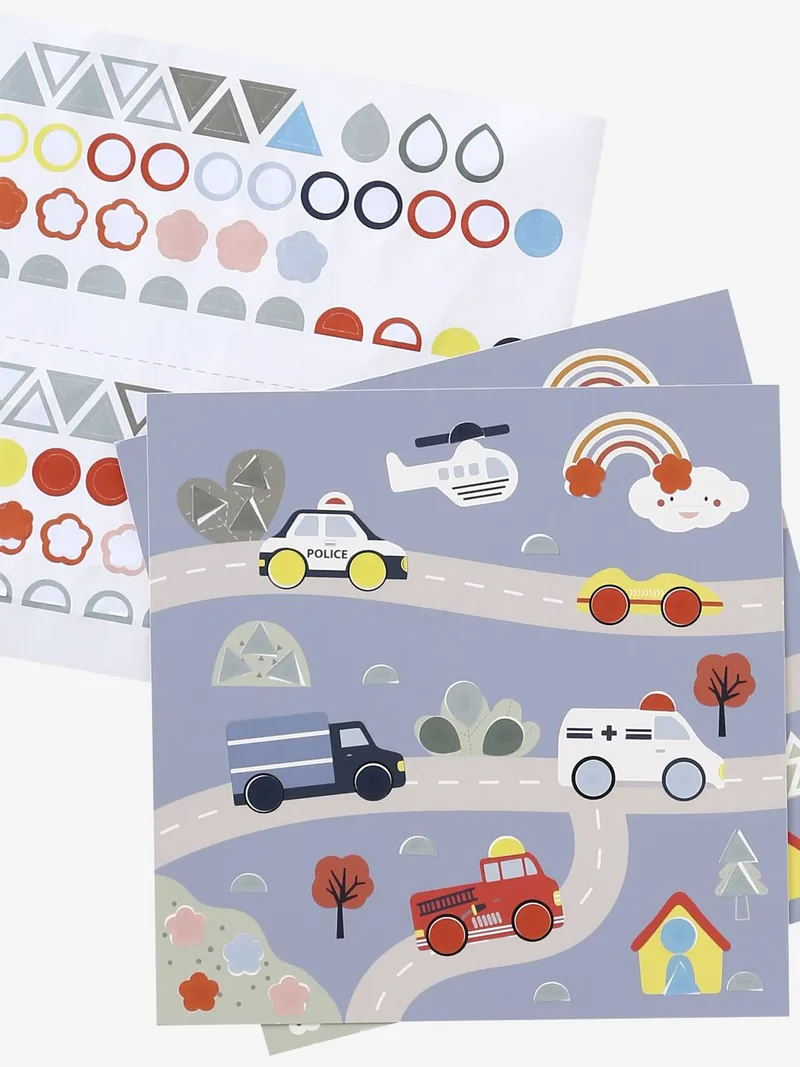 Vertbaudet Set mit geometrischen Stickern für Kinder, Mehrfarbig, – Produktbild 4 von 4
