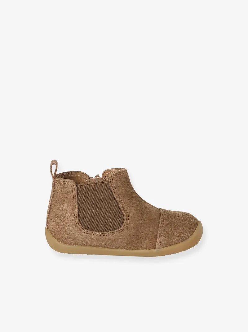 Vertbaudet Vertbaudet Baby Lederboots mit großzügiger Zehenbox, Camel, – Produktbild 2 von 4