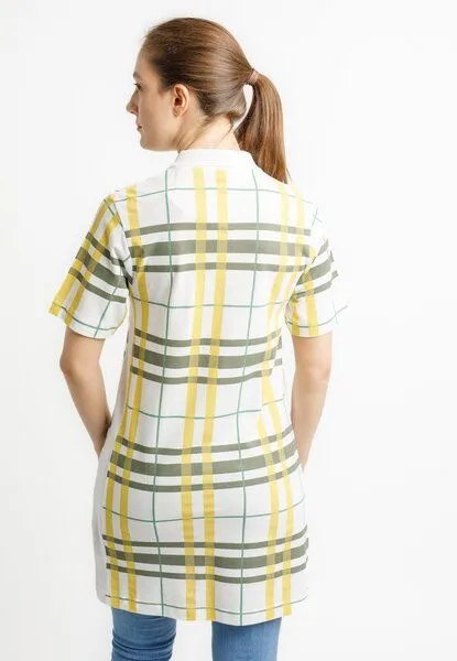 TORLAND TORLAND Damen Polokleid PAIGER, Mehrfarbig (check jojoba), – Produktbild 2 von 4