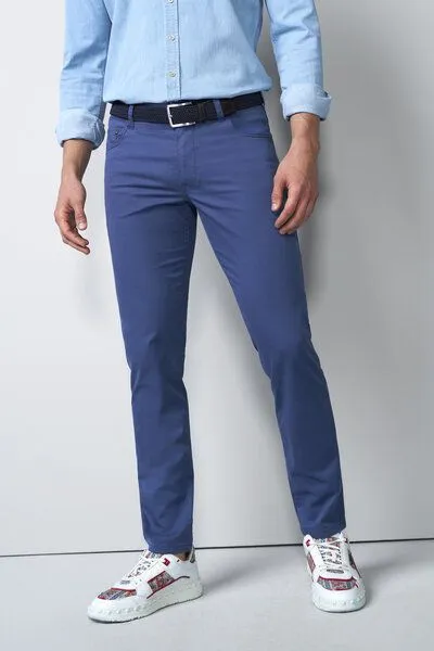 M 5 BY MEYER M 5 BY MEYER Five Pocket im Mikro Print, Blau (blau), – Produktbild 8 von 8