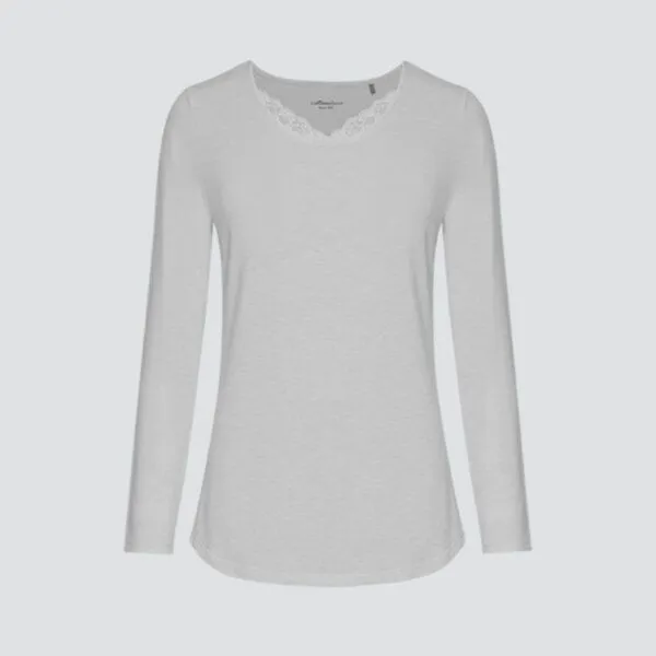 comazo comazo Shirt 1/1 Arm aus Micromodal / Elasthan, Grau, – Produktbild 3 von 3
