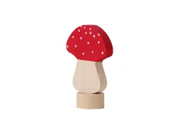 Grimms Grimms Fliegenpilz Steckfigur aus Lindenholz, bunt lasiert Höhe 5 cm – Produktbild 1 von 1