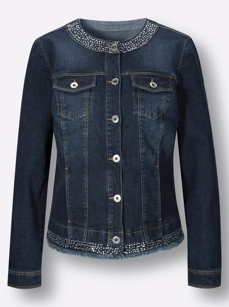 Witt Jeansblazer, Dark blue, – Produktbild 1 von 2