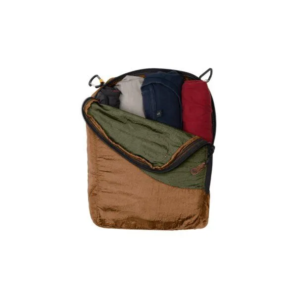 Ticket to the Moon Ticket to the Moon Packwürfel "Travel Cube Medium" upcycled, Braun/army grün, – Produktbild 1 von 2