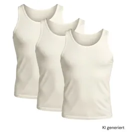 körber mode körber mode Unterhemd Set 3x Muskelshirt aus Hanf und Biobaumwolle temperaturausgleichend – Produktbild 1 von 1