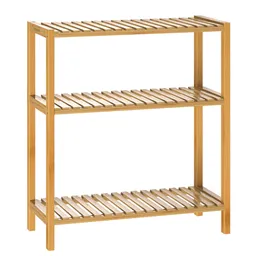 Casaria® Casaria Casaria Standregal Badregal Bambus mit 3 Ablagen 66x58x26cm – Produktbild 1 von 1