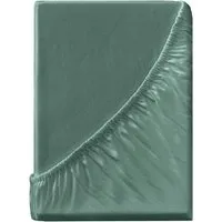 Spannbettlaken "Eco-Jersey-Interlock" aus Bio-Baumwolle 90-100 x 200 cm, lorbeer – Produktbild 1 von 1