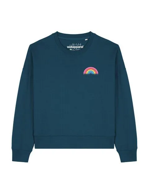 watapparel watapparel Sweatshirt Frauen Women Power, Deep teal, – Produktbild 1 von 2