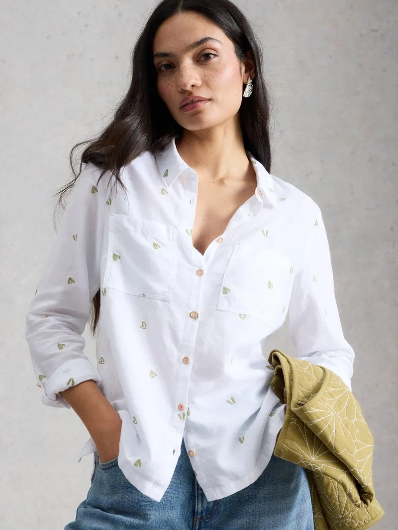 White Stuff Bluse Sophie aus Bio-Baumwolle - 50, Elfenbein multi, – Produktbild 1 von 4