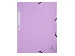 Exacompta 25 Exacompta Sammelmappen, Colorspan-Karton, 400 g/m², DIN A4, 3 Klappen, malve – Produktbild 1 von 1