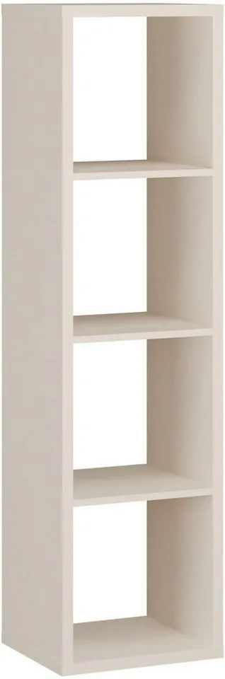 FORTE Standregal Mauro, FSC®-zertifiziert, Fachgröße 33x33cm, 4 Fächer, Beige, – Produktbild 7 von 8