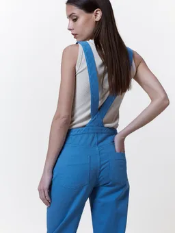 Côtelé Côtelé Damen vegan Latzhose Mom Aus Canvas Blau – Produktbild 1 von 1