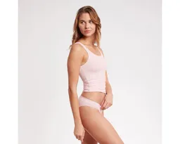 LouAnne Tanktop 2-er pack Ärmelloses T-Shirt Bio-Baumwolle (2er-Pack) Unifarben, flache Nähte, Biobaumwolle, Rundhalsausschnitt – Produktbild 1 von 1