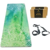 Yosana Yosana Yin Yogamatte Naturkautschuk - Aktionsset (4-Teilig), Indian spring, – Produktbild 1 von 1