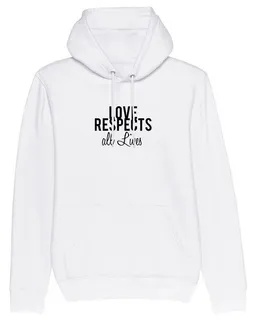 Human Family Human Family Bio Unisex Hoodie "Love - Respects" – Produktbild 1 von 1