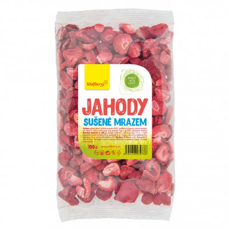 Wolfberry Wolfberry Gefriergetrocknete Erdbeeren 100 g – Produktbild 1 von 1