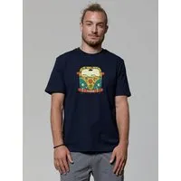 watapparel watapparel T-Shirt Unisex Hippies Bus, French navy, – Produktbild 1 von 1