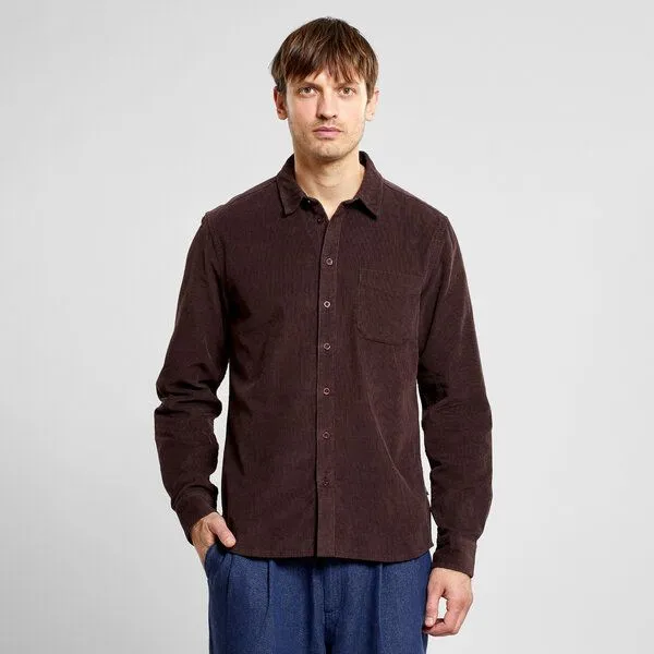 Dedicated DEDICATED Hemd Varberg Corduroy - aus Bio-Baumwolle, Coffee brown (braun), – Produktbild 1 von 2