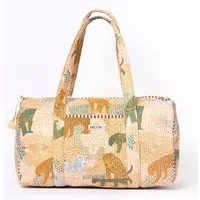 KIKOONI KIKOONI handgefertigte große Baumwolltasche "K. Shopper", Lucky leo beige, – Produktbild 1 von 1