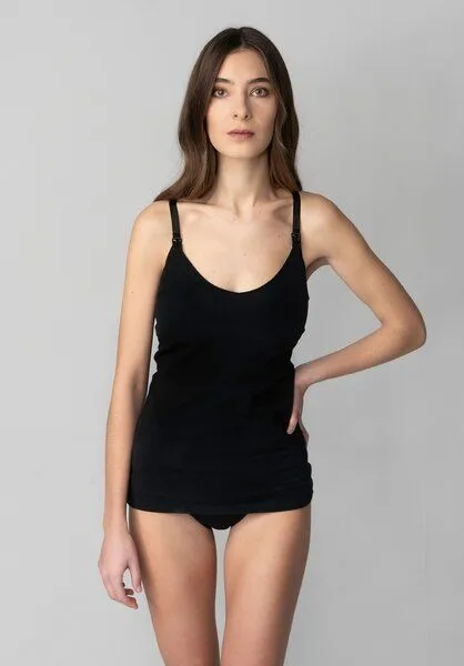 Lovjoi Lovjoi Still-Top SAGINA aus Biobaumwolle, Black (schwarz), – Produktbild 3 von 4