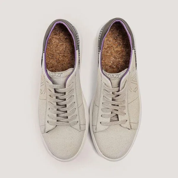 AGAZI AGAZI JANE - apple leather sneakers (vegan, plant-based), Green, – Produktbild 4 von 4