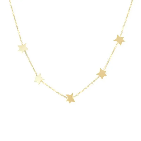 Eppi Eppi Silberne Kette mit Sternen Der Kleine Prinz, Gelb, – Produktbild 1 von 4