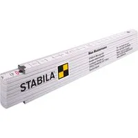 Stabila Stabila Handwerker-Maßstab inklusive Aufdruck 2-farbig, beidseitig, weiß – Produktbild 1 von 1
