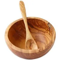 Olivenholz erleben Olivenholz erleben Müslischale Ø 16 cm aus Olivenholz inkl. Löffel – Produktbild 1 von 1