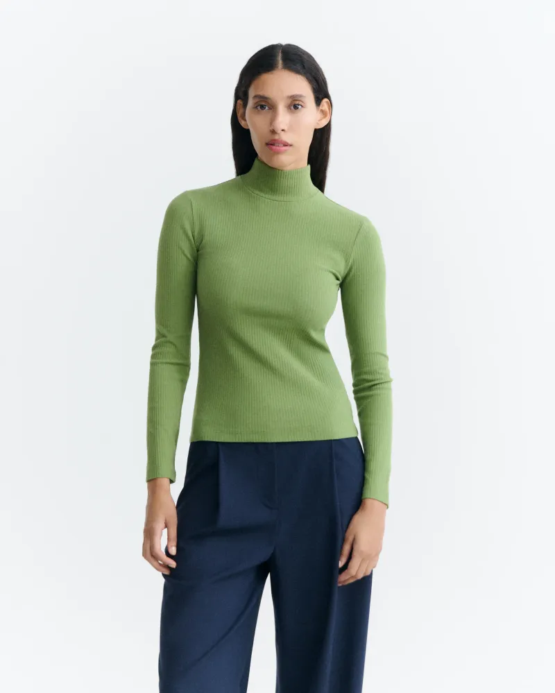 thinking mu Rip Longsleeve Modell: Aine GOTS, Green, – Produktbild 2 von 5