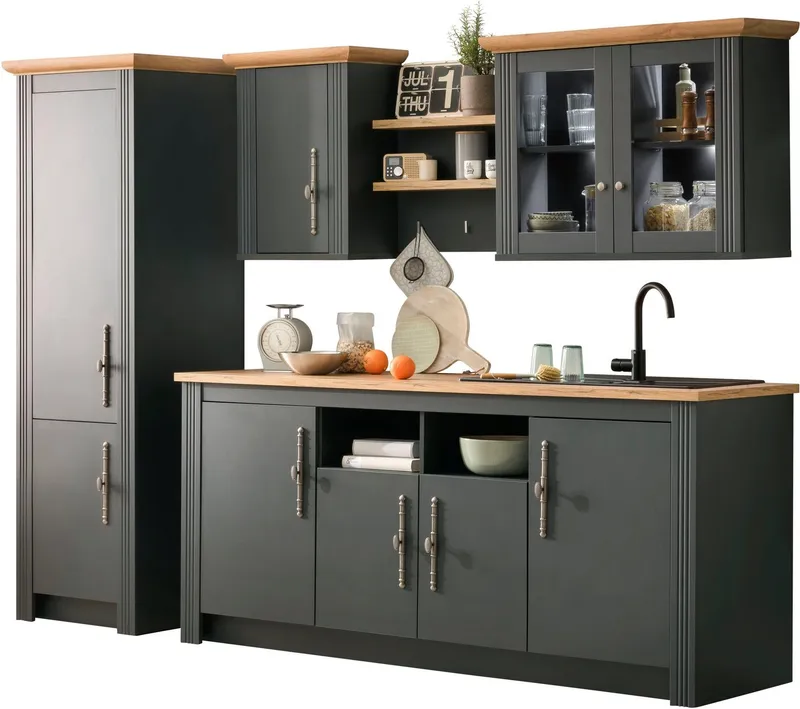 OTTO home Küche KS-Westminster, Breite 270 cm, ohne E-Geräte, Grau, – Produktbild 1 von 5