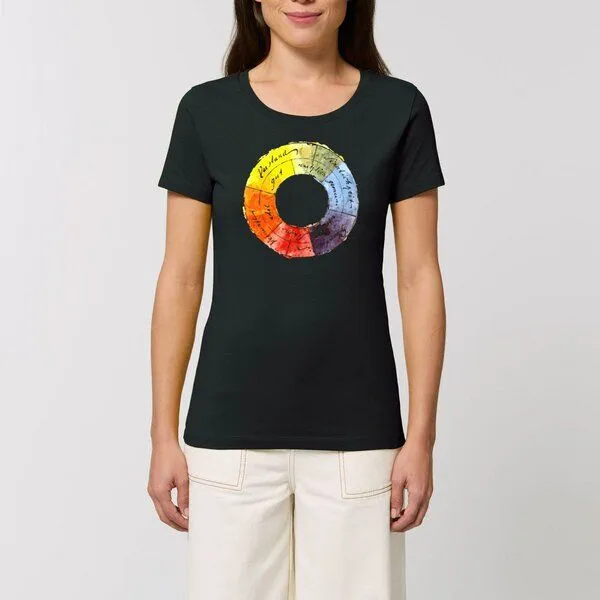 UNIPOLAR Unipolar Kunst T-Shirt Farbenlehre, Black, – Produktbild 1 von 2