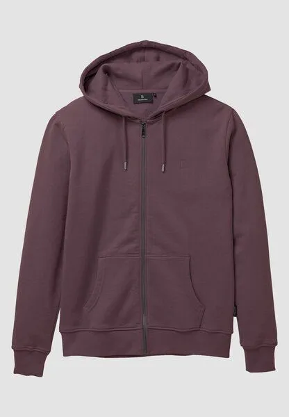 recolution Herren Sweatjacke aus Bio-Baumwolle - BIRCH - recolution, Dark grape (lila), – Produktbild 1 von 4