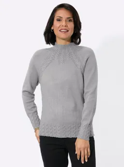 Witt Stehkragenpullover steingrau-meliert – Produktbild 1 von 1