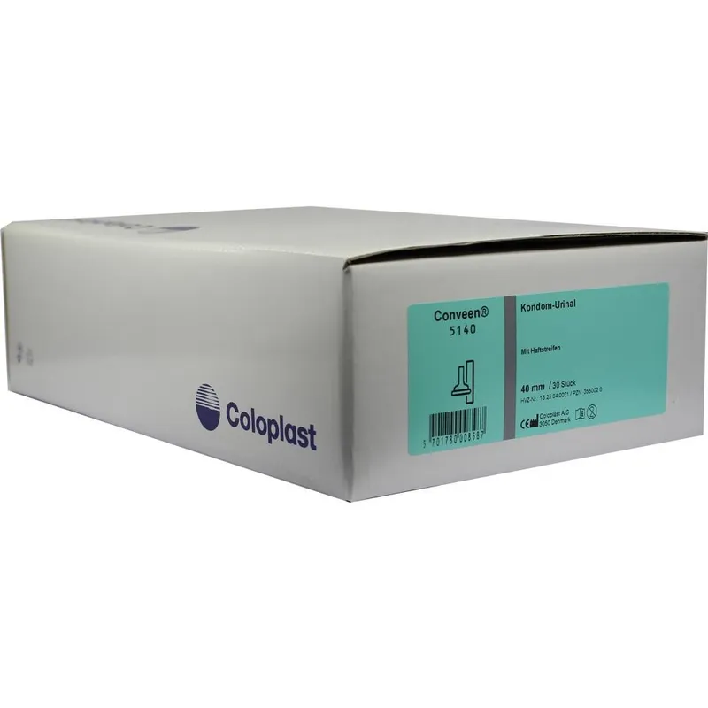 Coloplast CONVEEN Kondom Urin.40mm 5140 m.Haftstr. 30 St Kondome – Produktbild 1 von 1