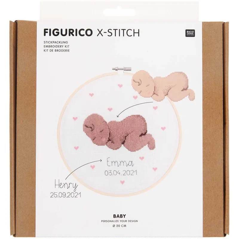 Rico Design Rico Design Figurico Stickpackung Baby 20cm – Produktbild 1 von 1