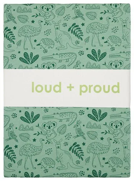 loud + proud loud + proud Kinder Jersey Bettwäsche-Set 100 x 135cm, GOTS-zertifiziert, Bamboo(grün), – Produktbild 4 von 4