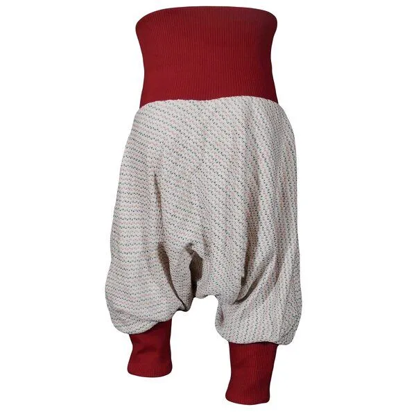 liebewicht liebewicht leichte Pumphose weiß rot blau gemustert aus Biobaumwoll Sweat, Blue, – Produktbild 2 von 8