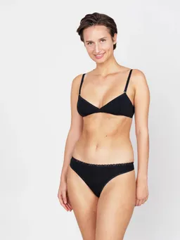 erlich textil erlich textil Merle bügelloses Bustier mit Spitzenbund aus weichem Modal, made in Europe – Produktbild 1 von 1