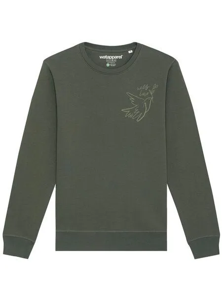 watapparel watapparel Sweatshirt Unisex Self love, Khaki, – Produktbild 2 von 3