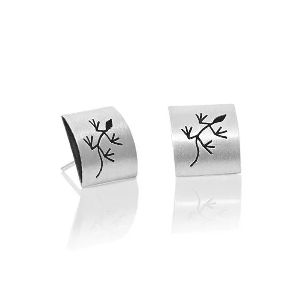 pakilia pakilia Silber Ohrringe Gecko Fair-Trade und handmade – Produktbild 2 von 3