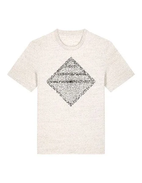 UNIPOLAR UNIPOLAR Mathematik T-Shirt | Primspirale, Eco-heather (natur), – Produktbild 3 von 4
