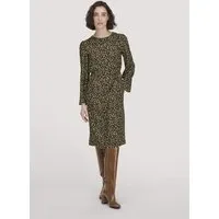 hessnatur hessnatur Kleid Kniebedeckend Regular aus LENZING ECOVERO Satin, Helles moos, – Produktbild 1 von 1