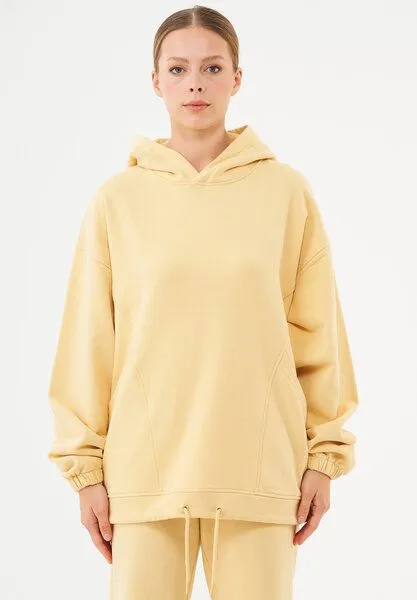 ORGANICATION ORGANICATION ESSENTIALS-HANDE- Soft Touch Oversize Hoodie aus Bio-Baumwolle, Soft yellow, – Produktbild 1 von 4