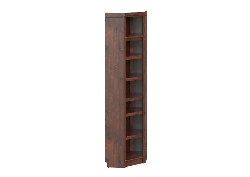 OTTO home Eckregal Soeren Regal Höhe 220 cm, massive Kiefer, FSC®-zertifiziert, passend für Regale Soeren mit einer Tiefe von 29 cm, Braun, – Produktbild 1 von 3