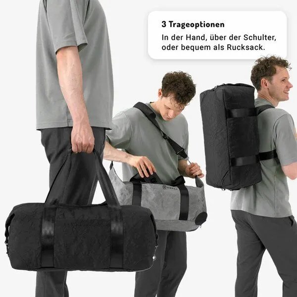 Airpaq Airpaq Weekender aus Autoschrott, Schwarz, – Produktbild 4 von 4
